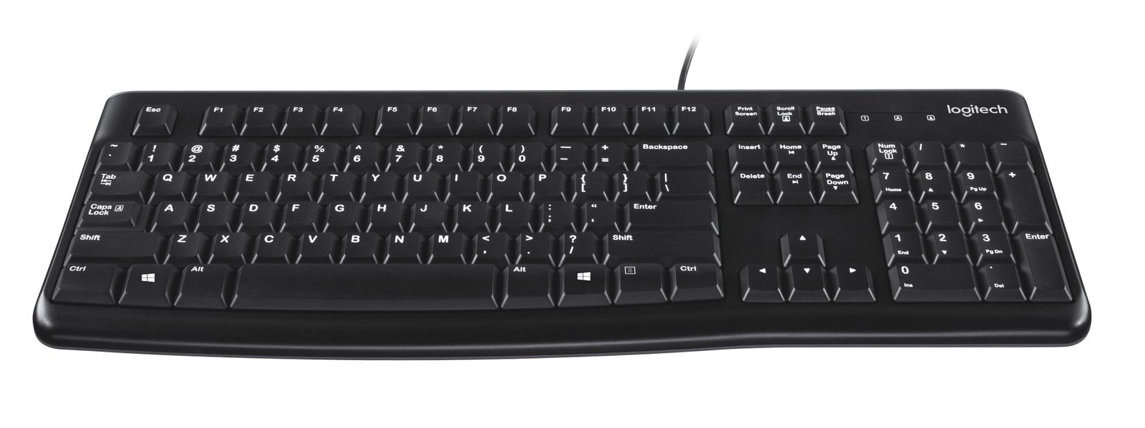 Logitech K120 Žičana tastatura, QWERTY, Crna