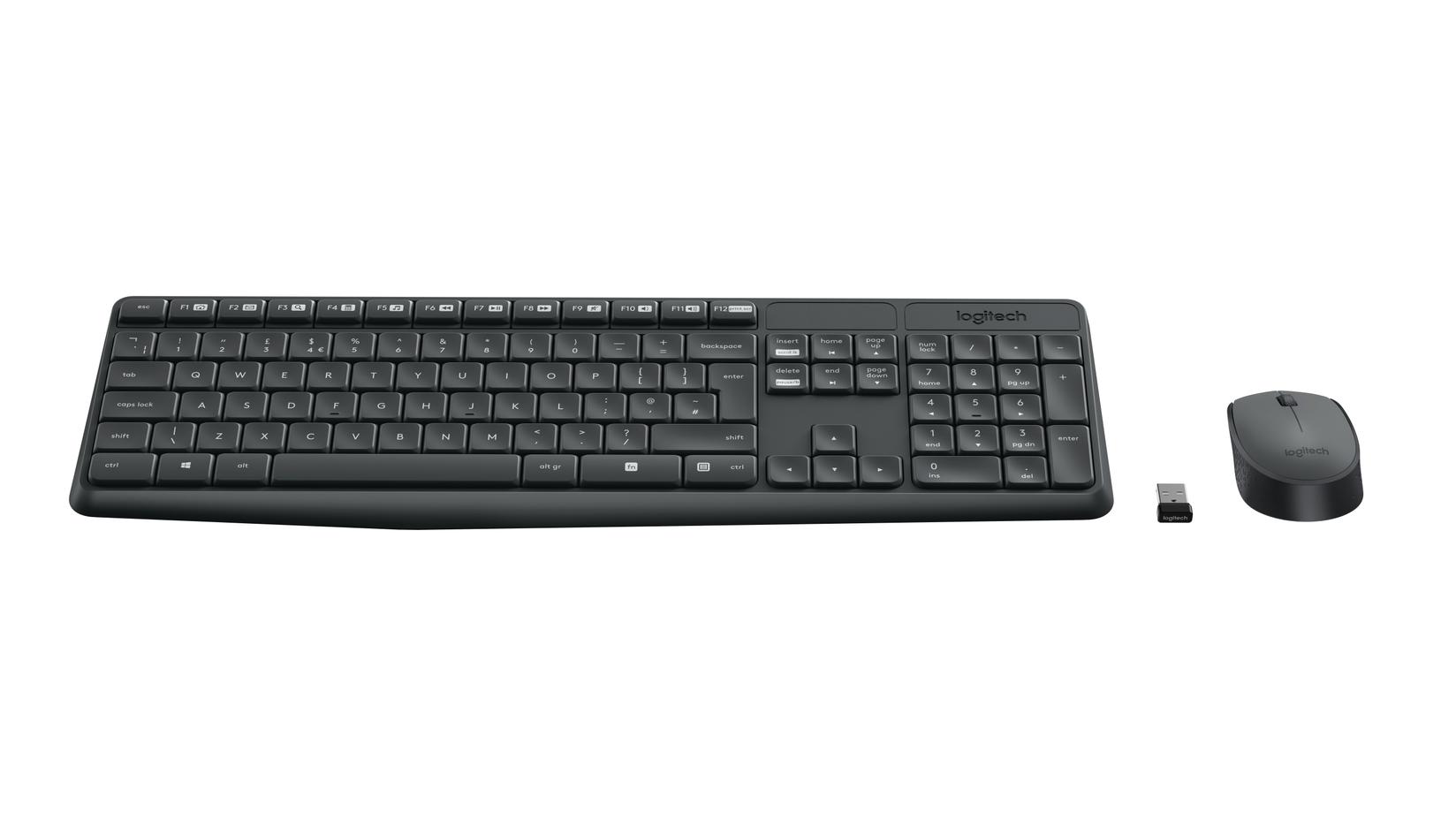 Selected image for Logitech MK235 Bežična tastatura i miš, QWERTY standard, Crni