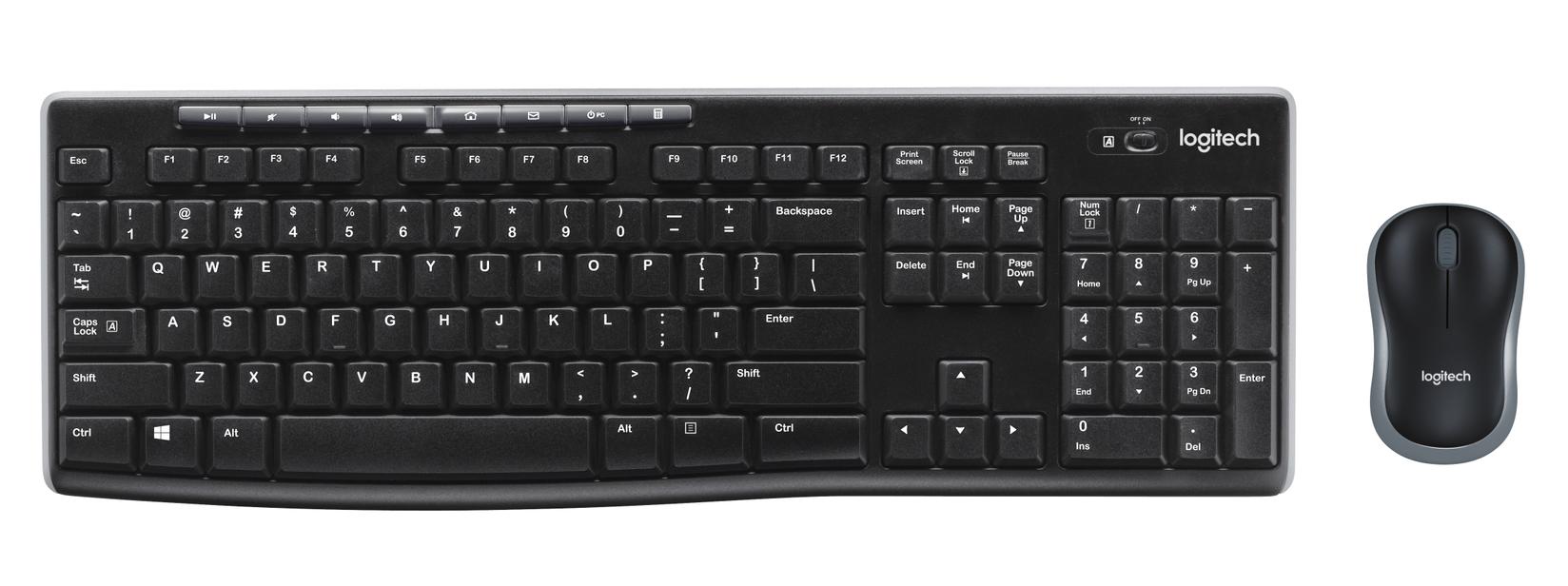 Selected image for Logitech MK270 Bežična tastatura i miš, Crni