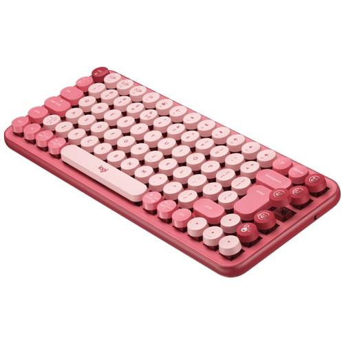 Selected image for Logitech Tastatura Pop with Emoji, Roze