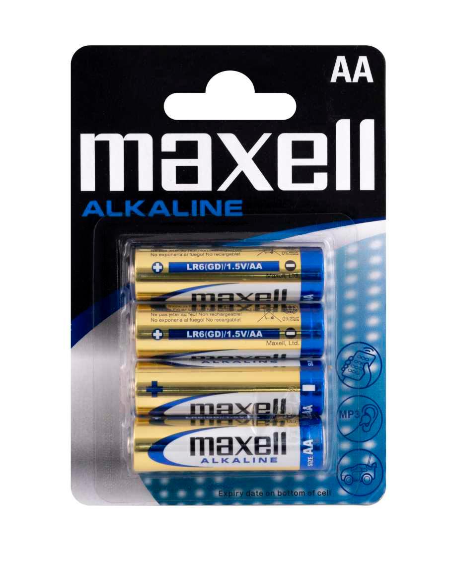 MAXELL Alkalne baterije LR6 AA 4/1