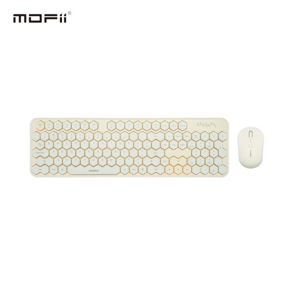 Selected image for MOFII WL HONEY COMB set tastatura i miš u ŽUTO/BELOJ boji