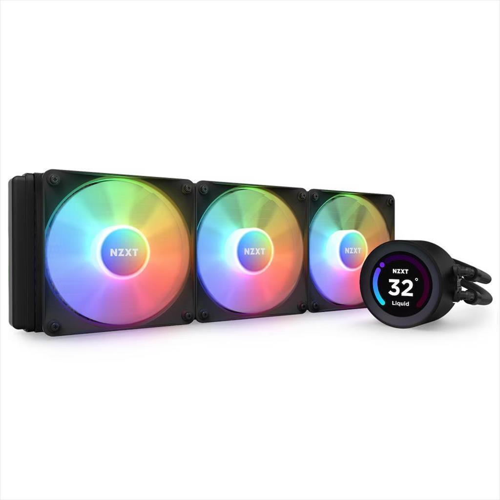 NZXT Kraken 360 Elite RGB CPU Hladnjaci 3x 120mm, F120 RGB jezgra ventilatora, RGB, Crni