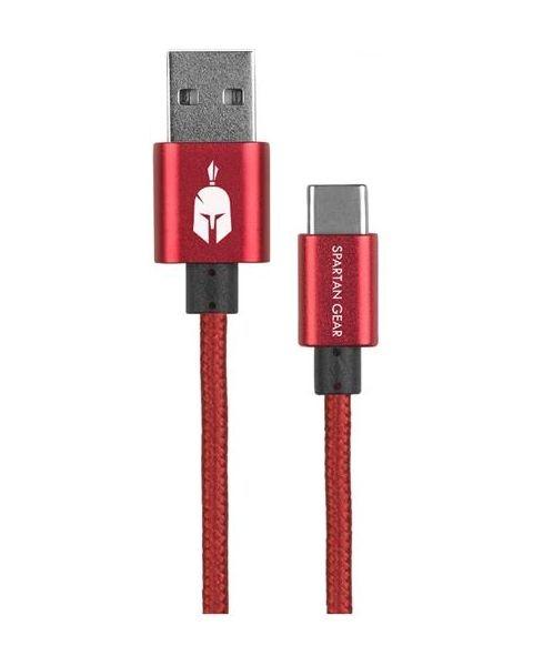 SPARTAN GEAR USB kabl za punjenje Double Sided tip C crveni