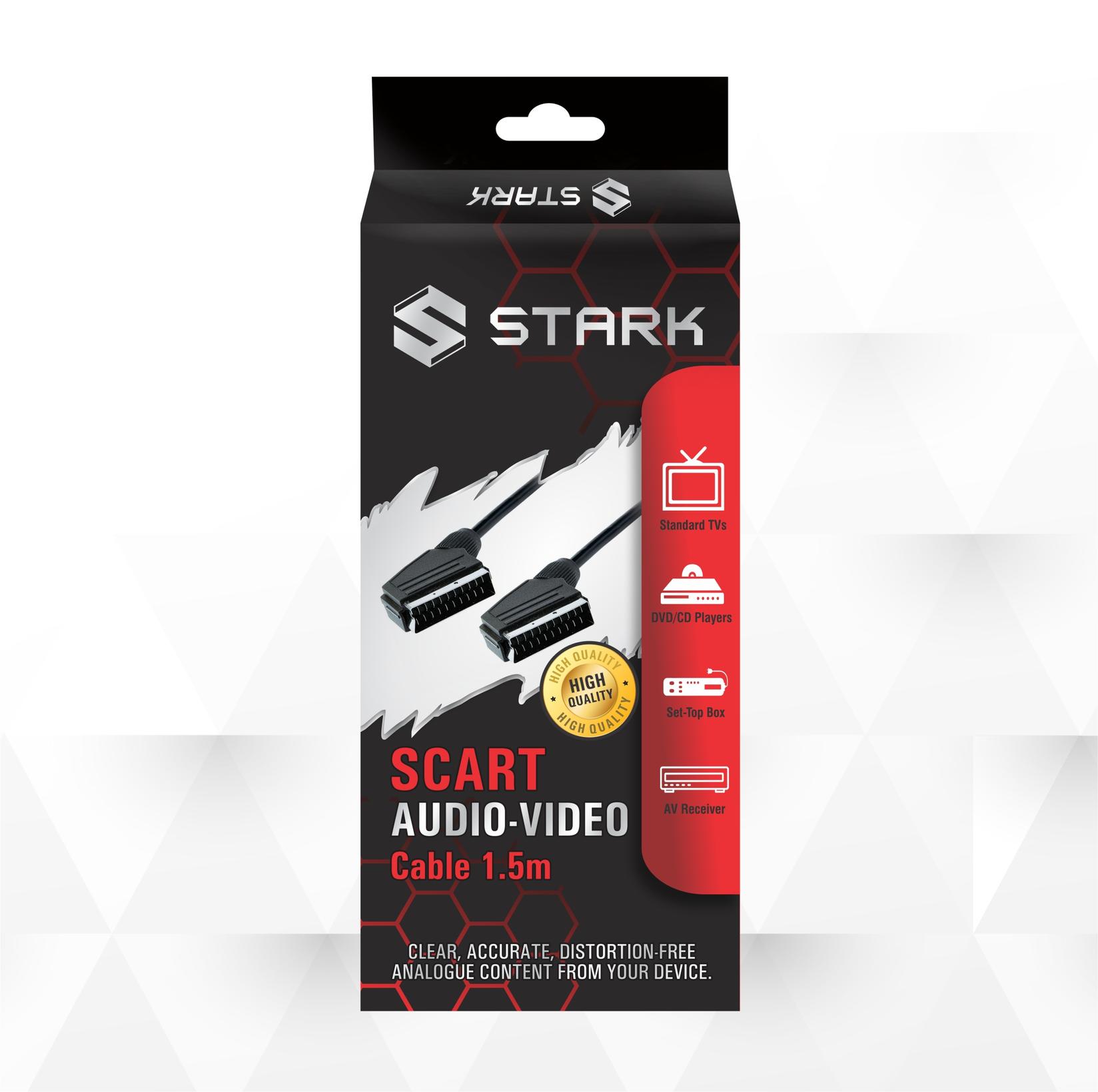 Selected image for STARK Scart kabl M-M High Quality 1.5m crni