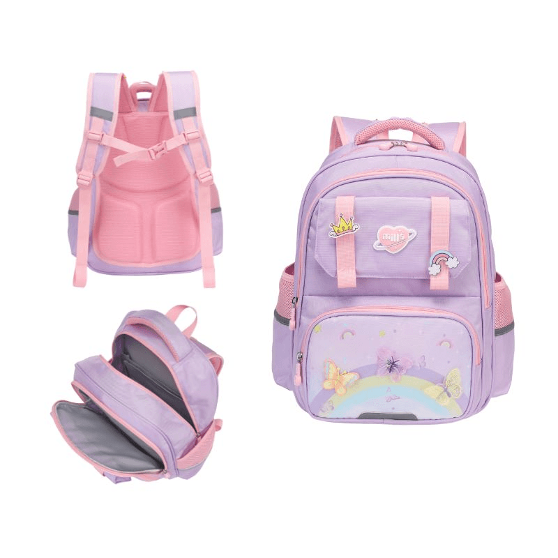 Milla Školski ranac za devojčice Leptir 1075, Roze