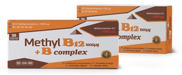 Selected image for AMN Methyl B12 1000 µg + B complex, vitamin B12
