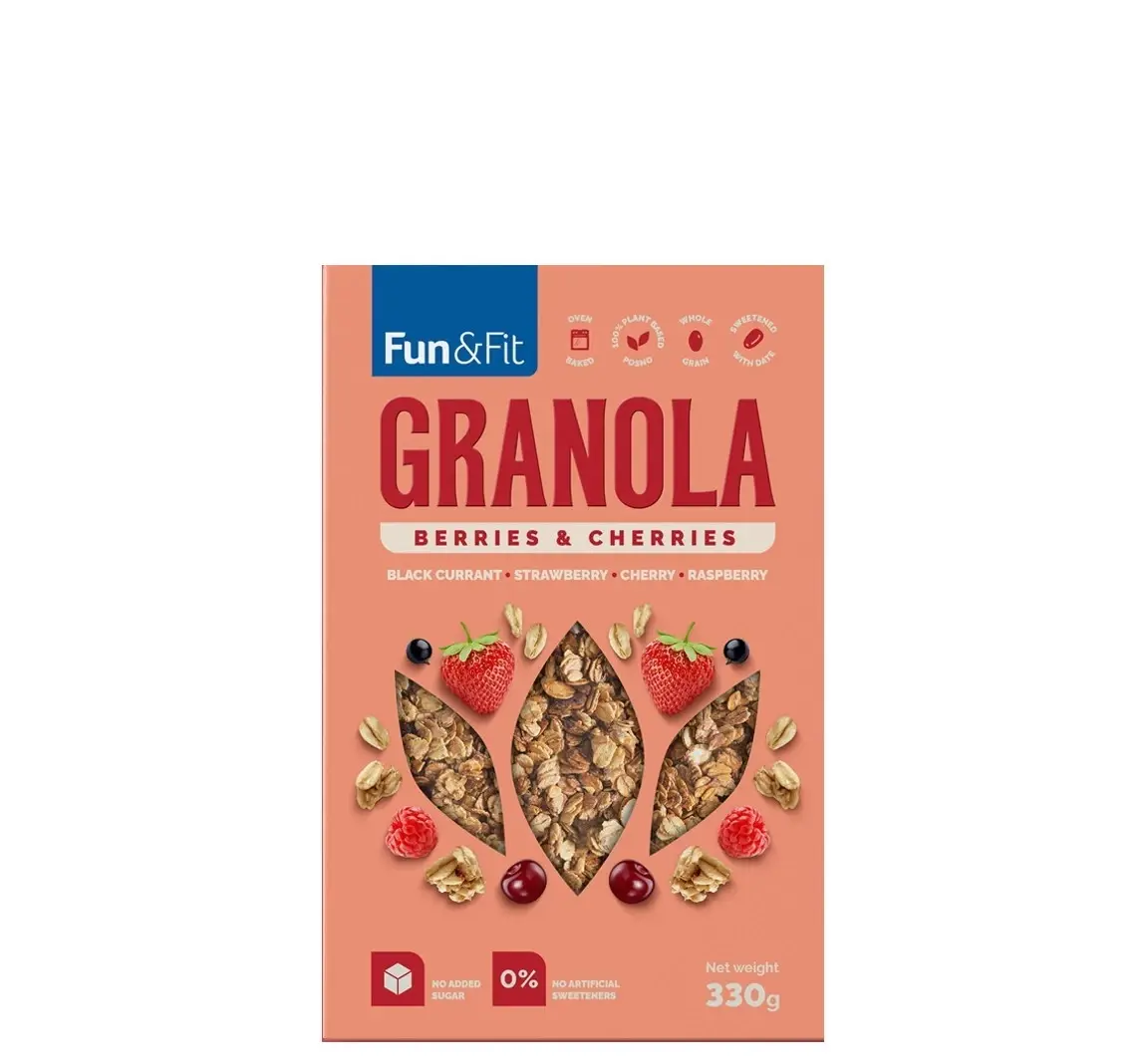 FUN&FIT Granola sa crvenim voćem 330g