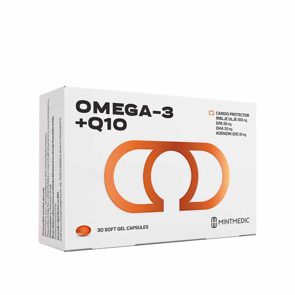 MINTMEDIC Preparat sa omega 3 masnim kiselinama i koenzimom Q10 30/1 122664