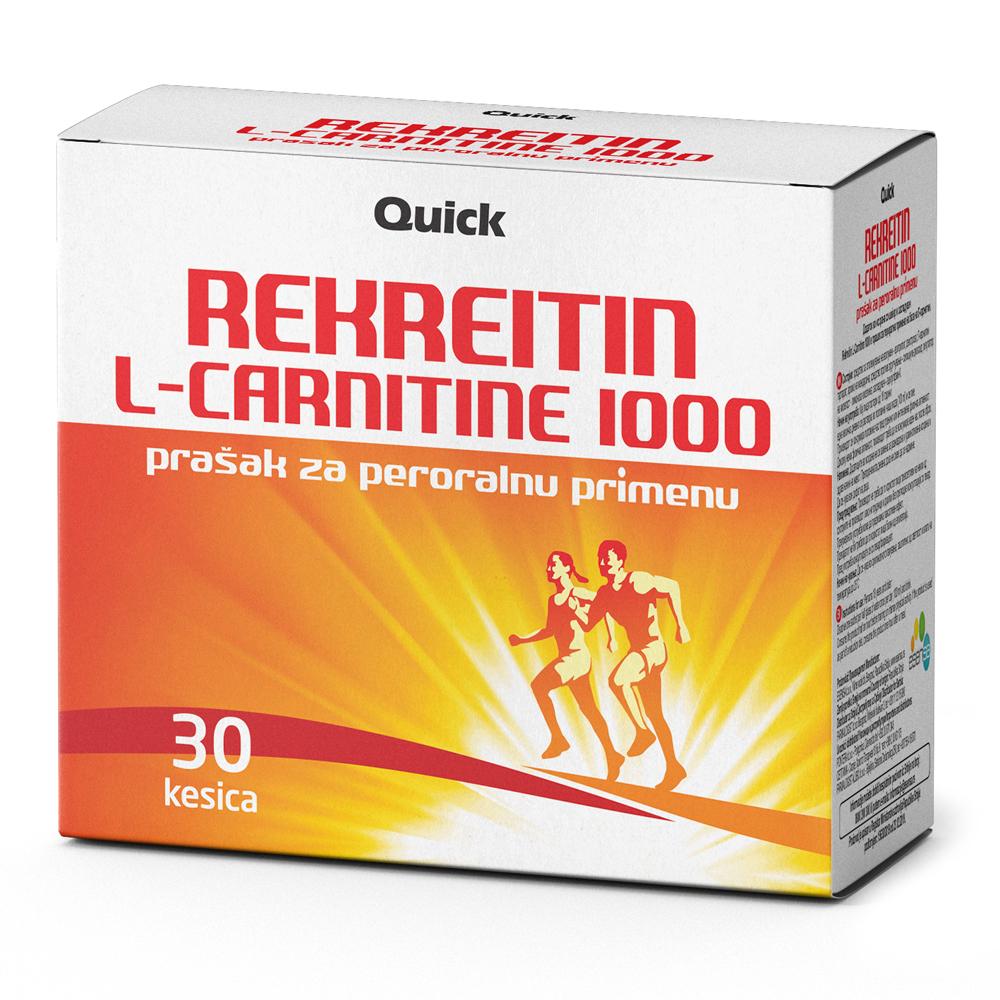 Selected image for L-Carnitine Rekreitin 1000 prašak 30 kesica