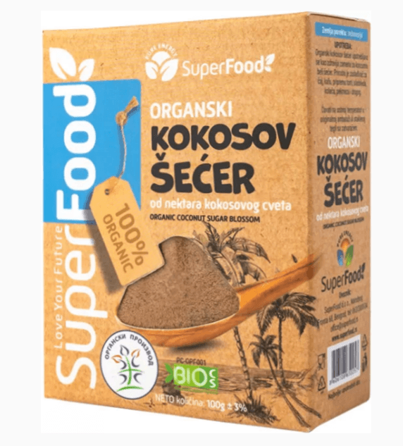 Selected image for SUPER FOOD Kokosov šećer 100 g ORGANIC