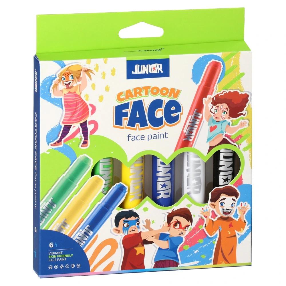 Dečiјe boјe za lice, 6 komada, šarene