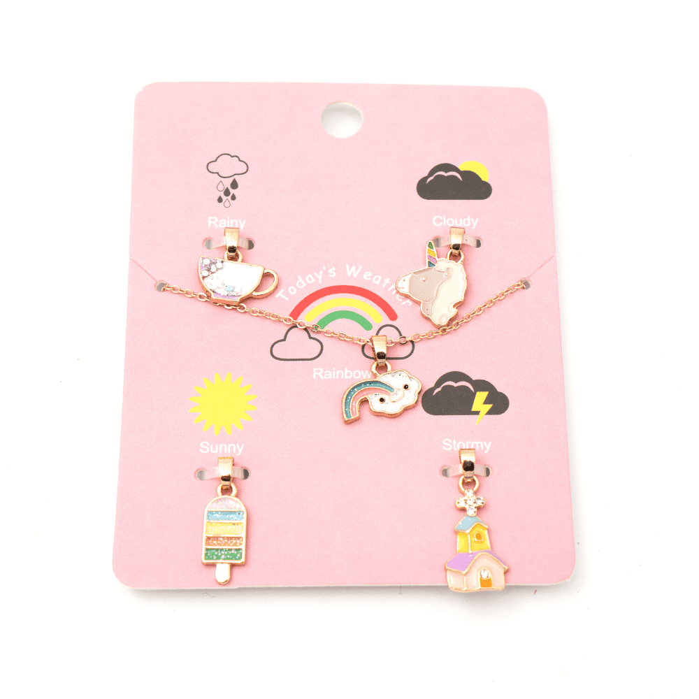 Miss Perfect Set lančića sa 5 privezaka