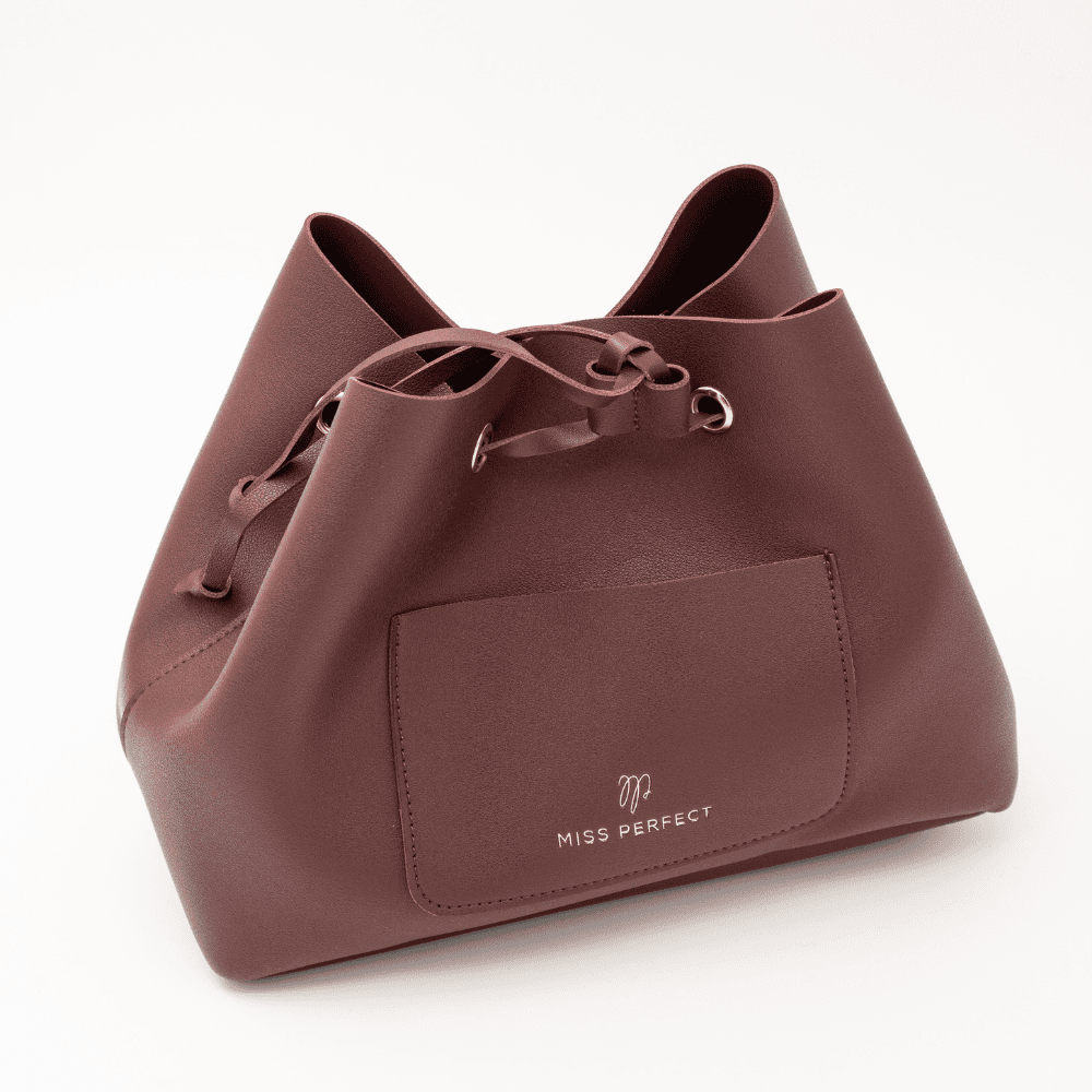 Miss Perfect Ženski ranac, Sa neseserom, Tamnobraon