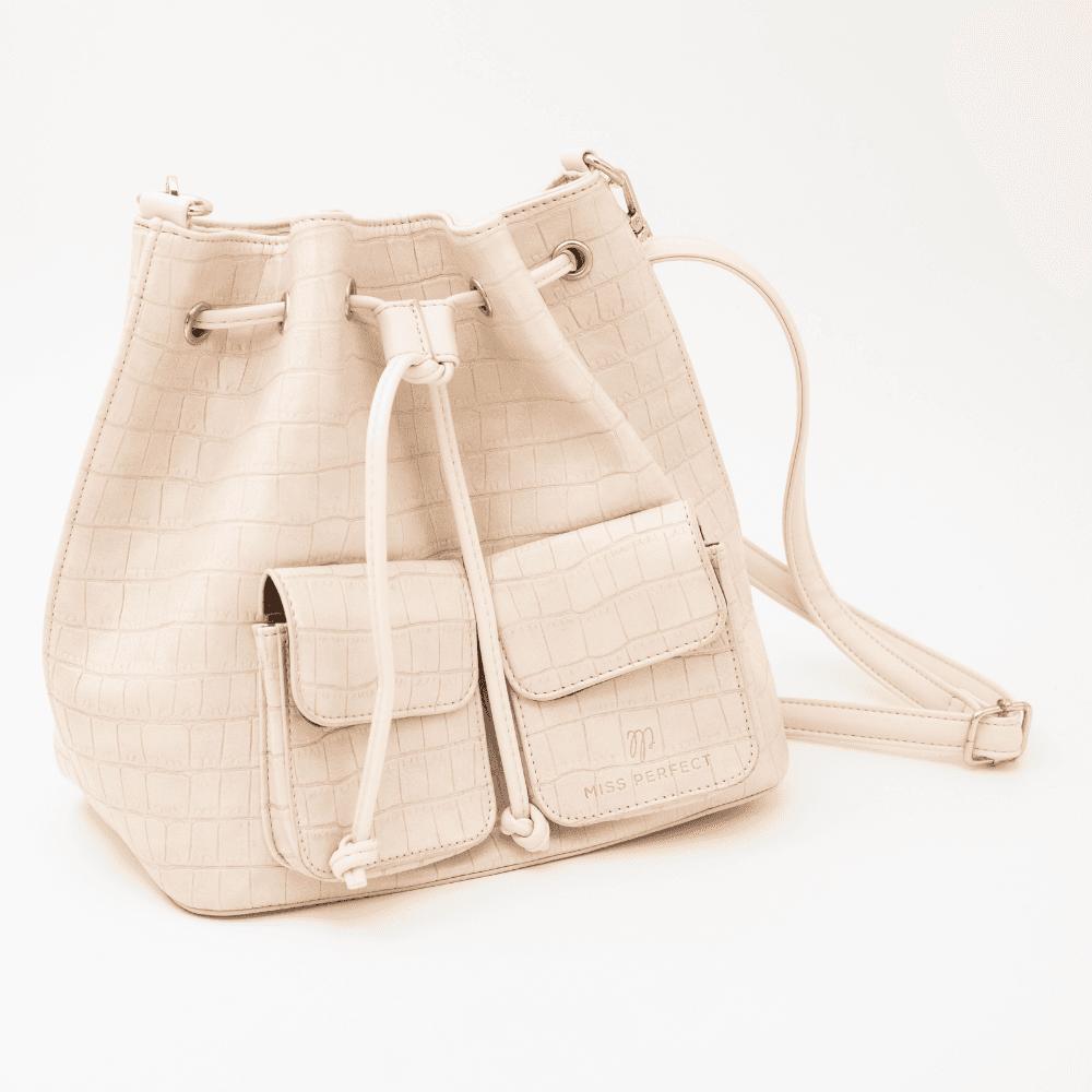 Miss Perfect Ženski ranac, Sa neseserom, Beli