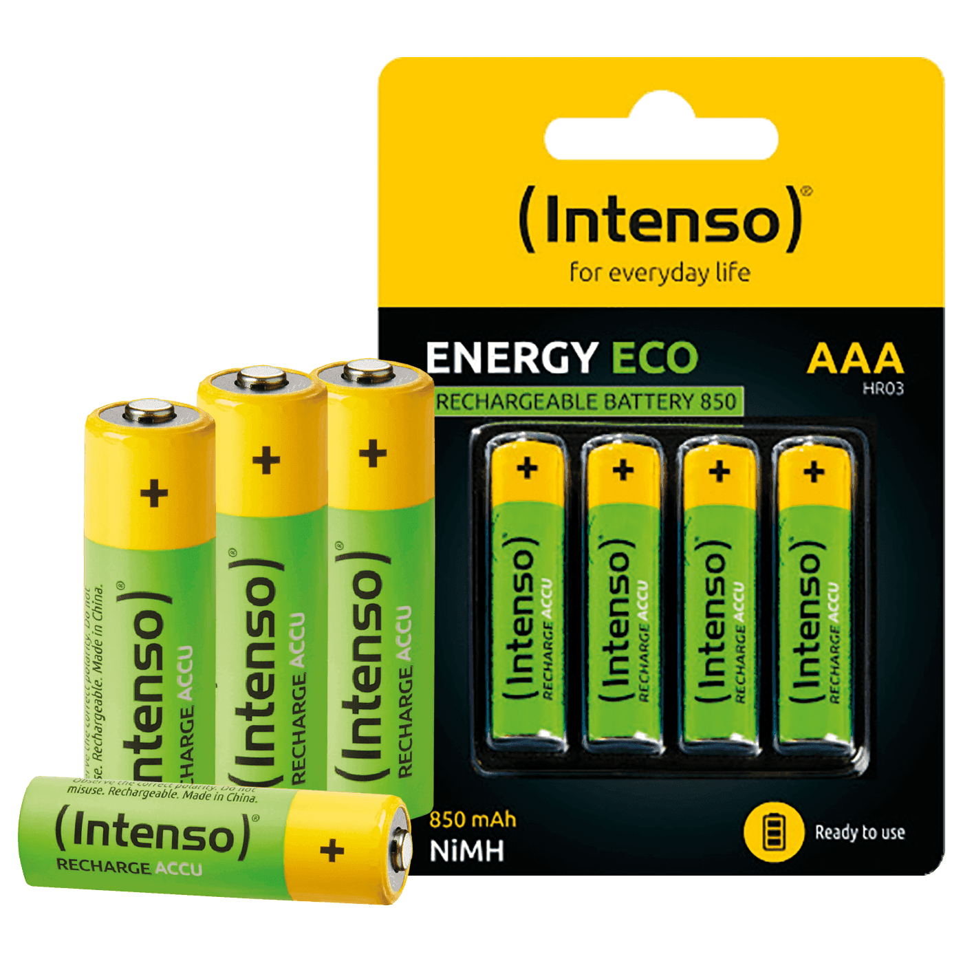 Selected image for (INTENSO) Baterija punjiva AAA / HR03 850mAh 4 komada