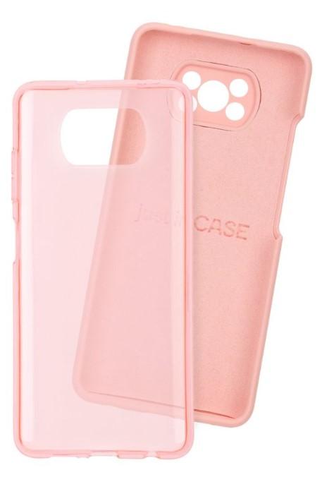 JUST IN CASE Set dve maske za telefon Poco X3 Pro Extra case MIX PLUS roze i svetloroze