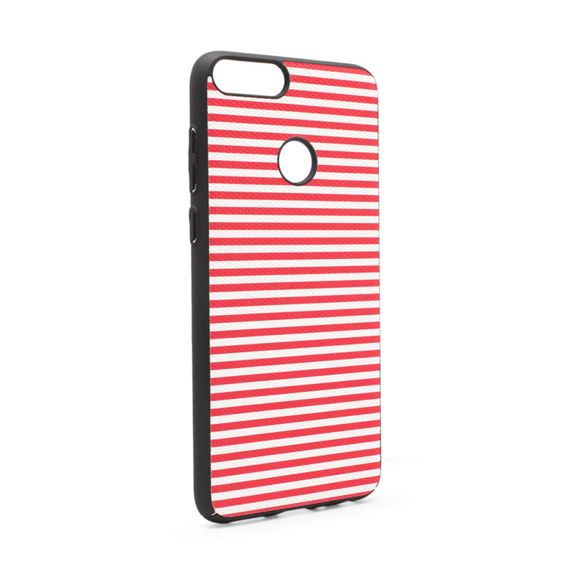 Selected image for Maska Luo Stripes za Huawei P smart/Enjoy 7S crvena
