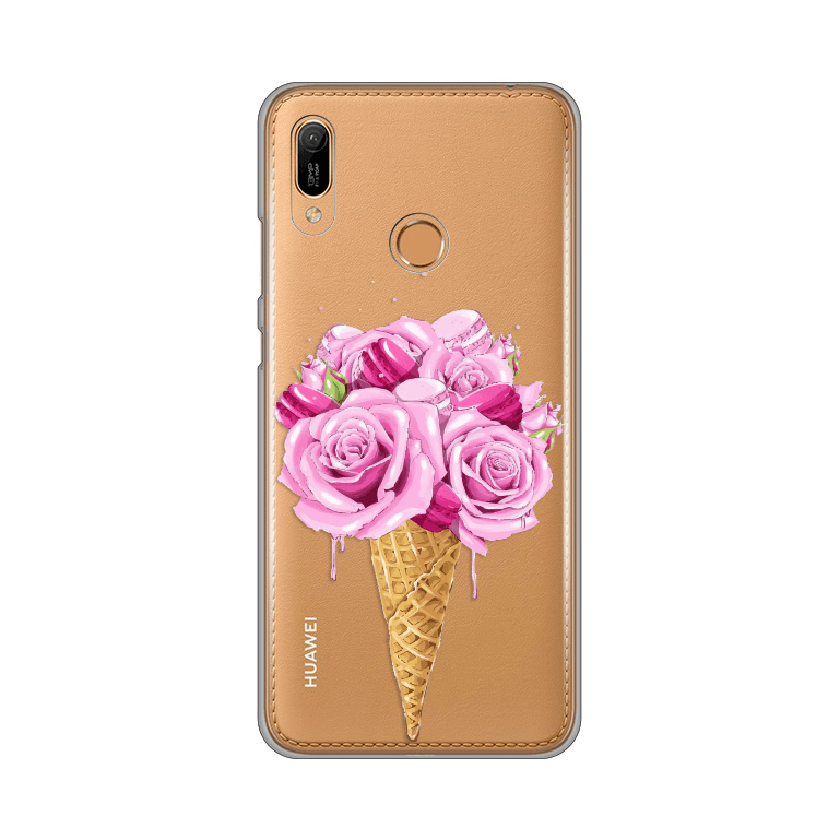 Selected image for Maska Silikonska Print Skin za Huawei Y6 2019/Honor 8A Rose Cone