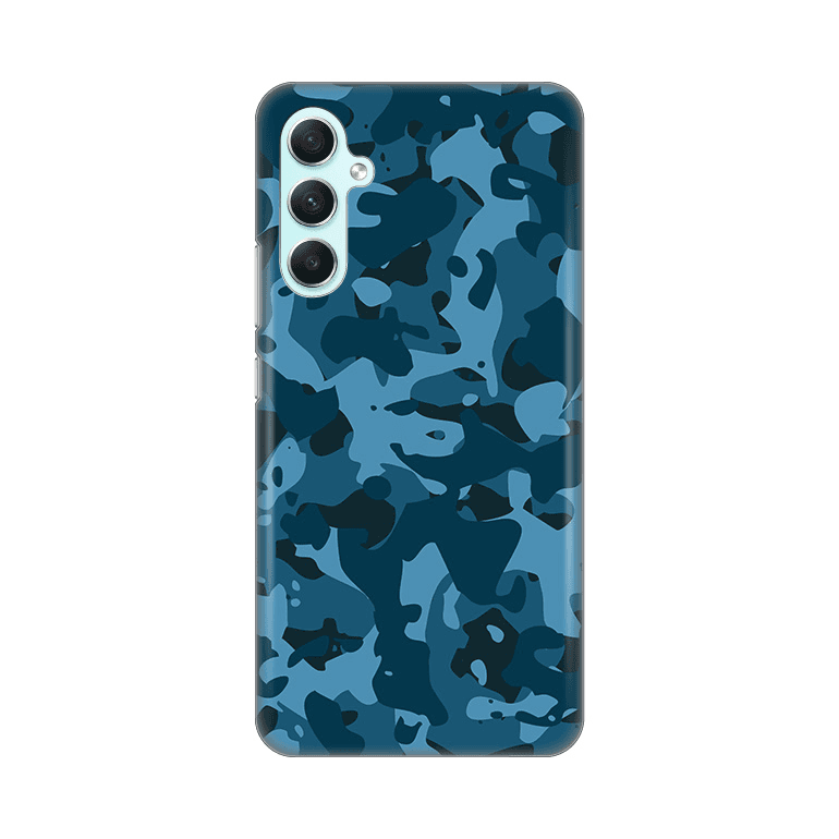 Silikonska maska za Samsung A346B Galaxy A34 5G Camouflage Pattern Print tamno plava