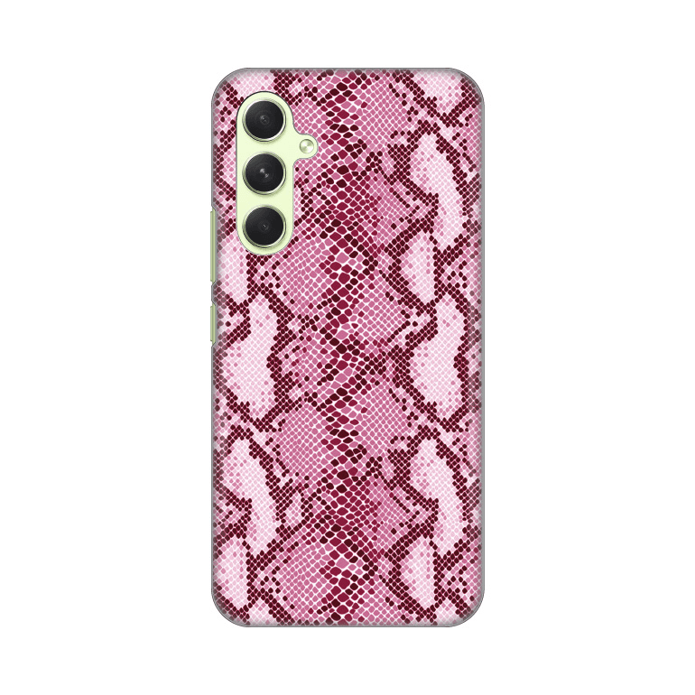 Silikonska maska za Samsung A546B Galaxy A54 5G Pink Snake Print roze