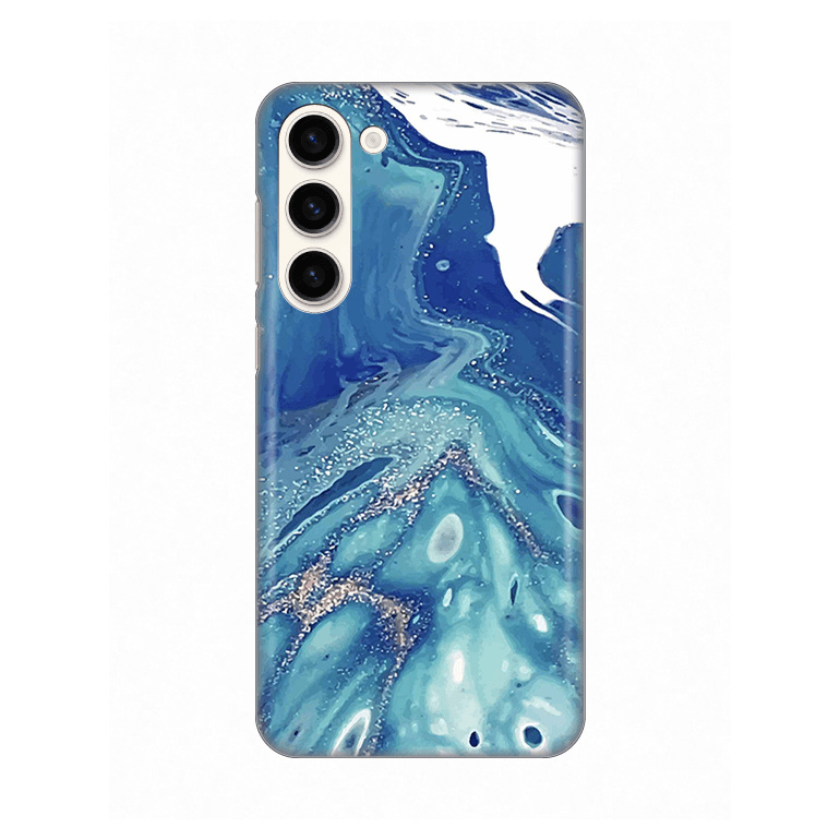 Silikonska maska za Samsung S916B Galaxy S23 Plus Blue Marble Print plava