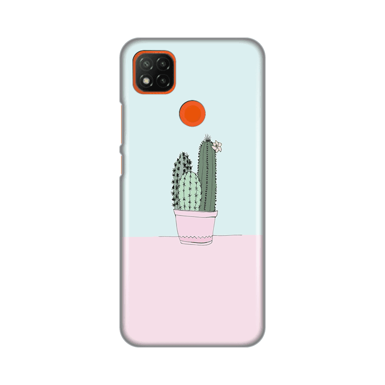 Silikonska maska za Xiaomi Redmi 9C/10A Cactus Print roze