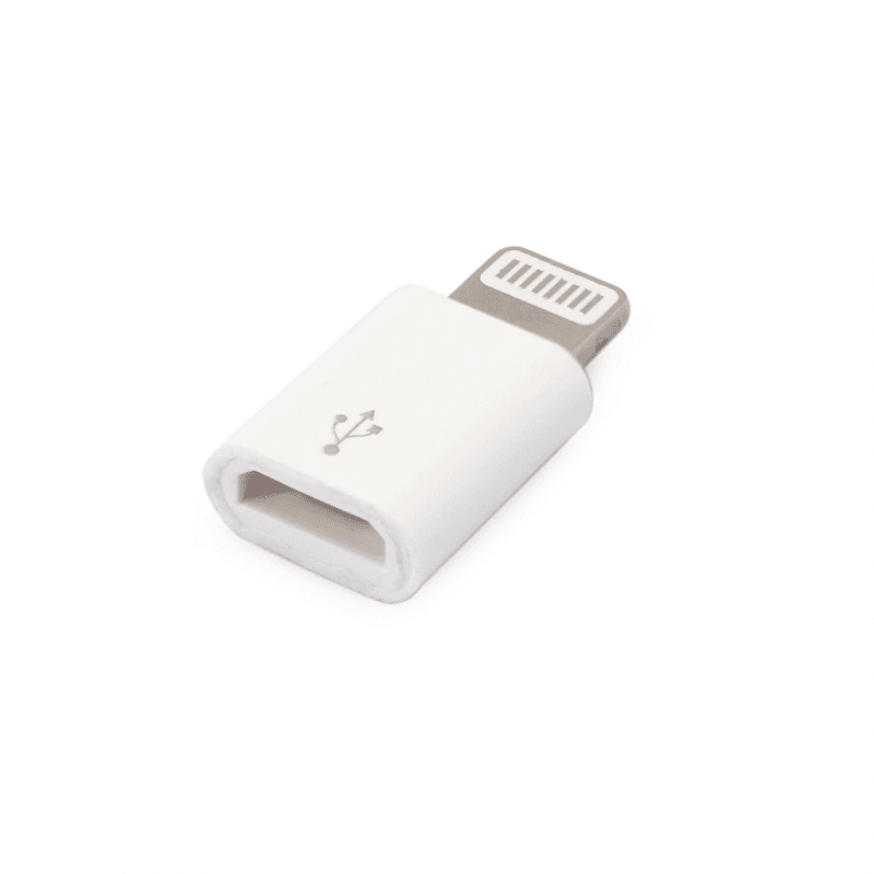 TELEMPIRE Adapter micro USB na iPhone beli