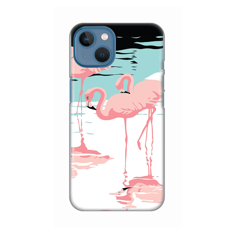 TELEMPIRE Silikonska maska za telefon iPhone 13 6.1 Pink Flamingos šarena