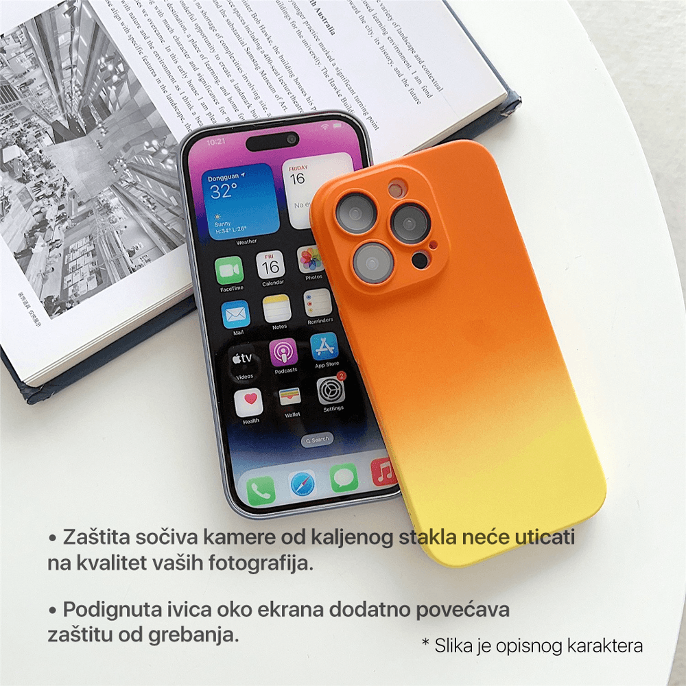 Selected image for TERACELL Maska Rainbow Spring za Xiaomi Redmi Note 11 Pro 4G/5G/Note 12 Pro 4G narandžasto žuta