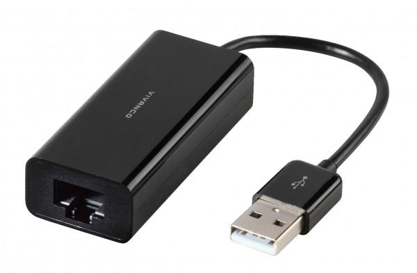 Selected image for VIVANCO Adapter USB/LAN  0.1m