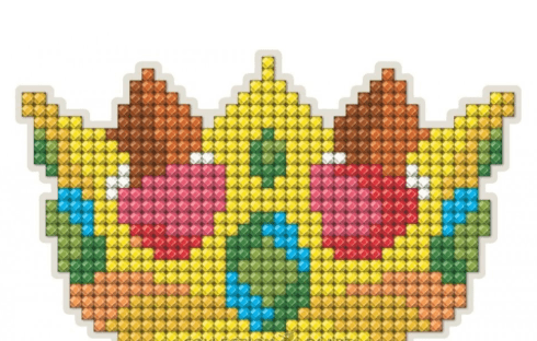 Collection D`Art Kreativni set sa perlicama Kruna, Magnetni, 10.5cm x 6.5cm