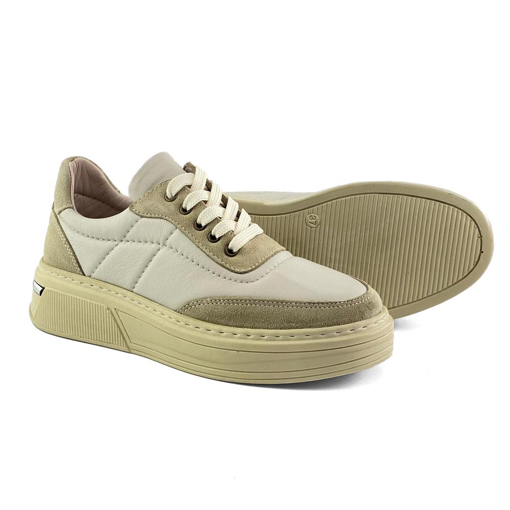 Mona Shoes Ženske patike, Kožne, Bež