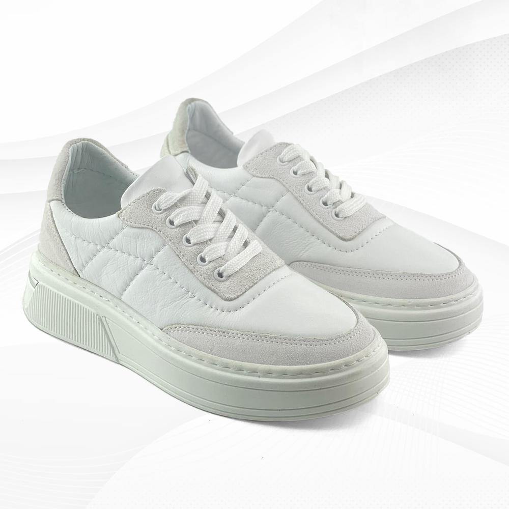 Mona Shoes Ženske patike, Kožne, Bele