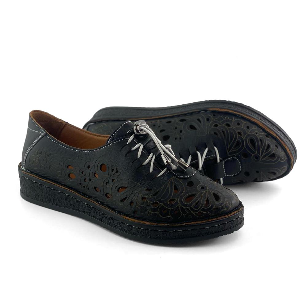 Mona Shoes Ženske patike, Kožne, Crne