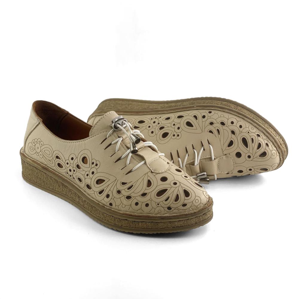 Mona Shoes Ženske patike, Kožne, Bež