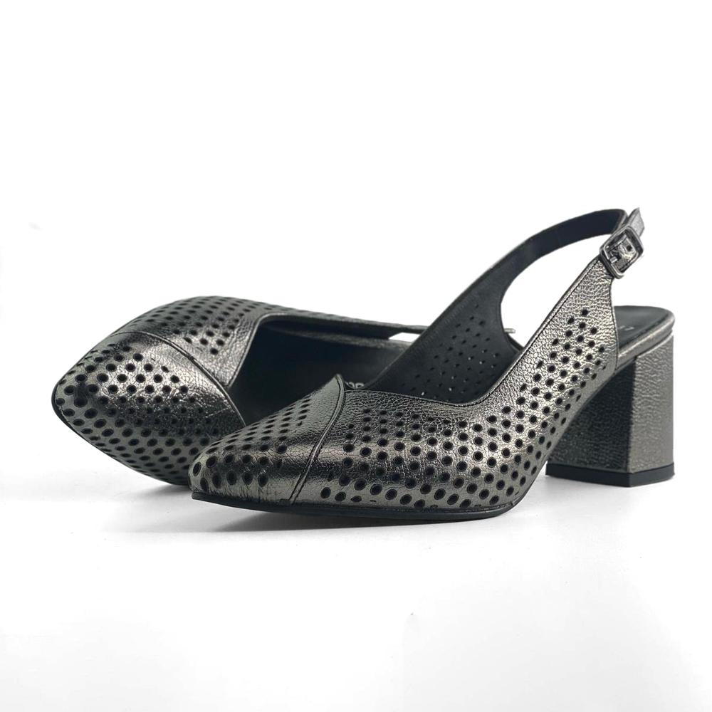 Mona Shoes Ženske cipele, Kožne, Tamnosive