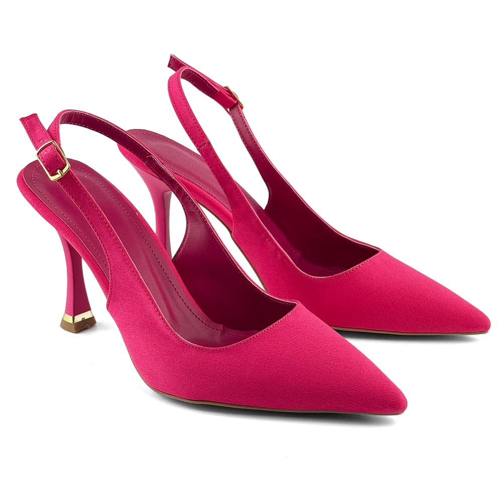 Mona shoes Ženske sandale na štiklu, Ciklama