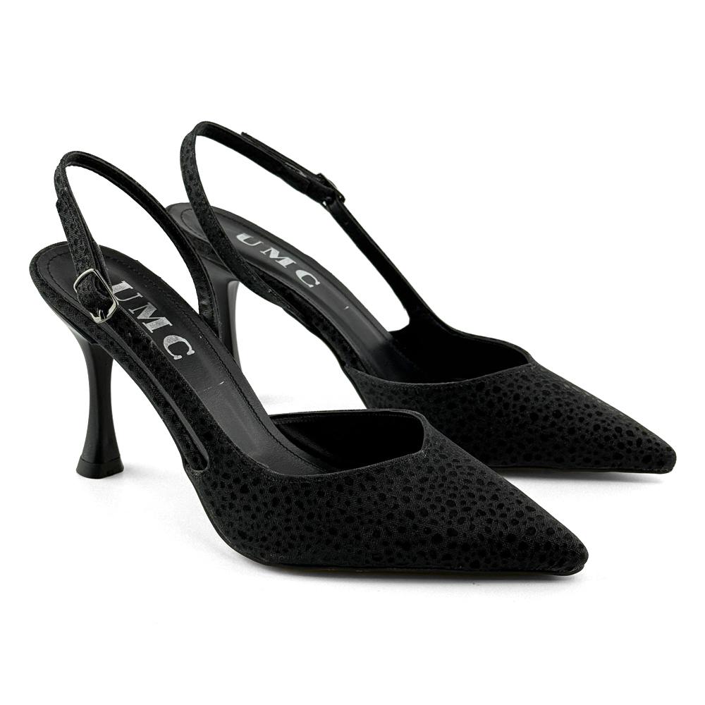 Mona shoes Ženske sandale na štiklu, Crne