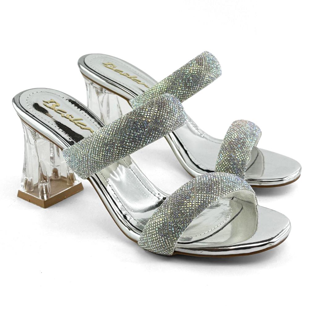 Mona shoes Ženske sandale, Srebrne