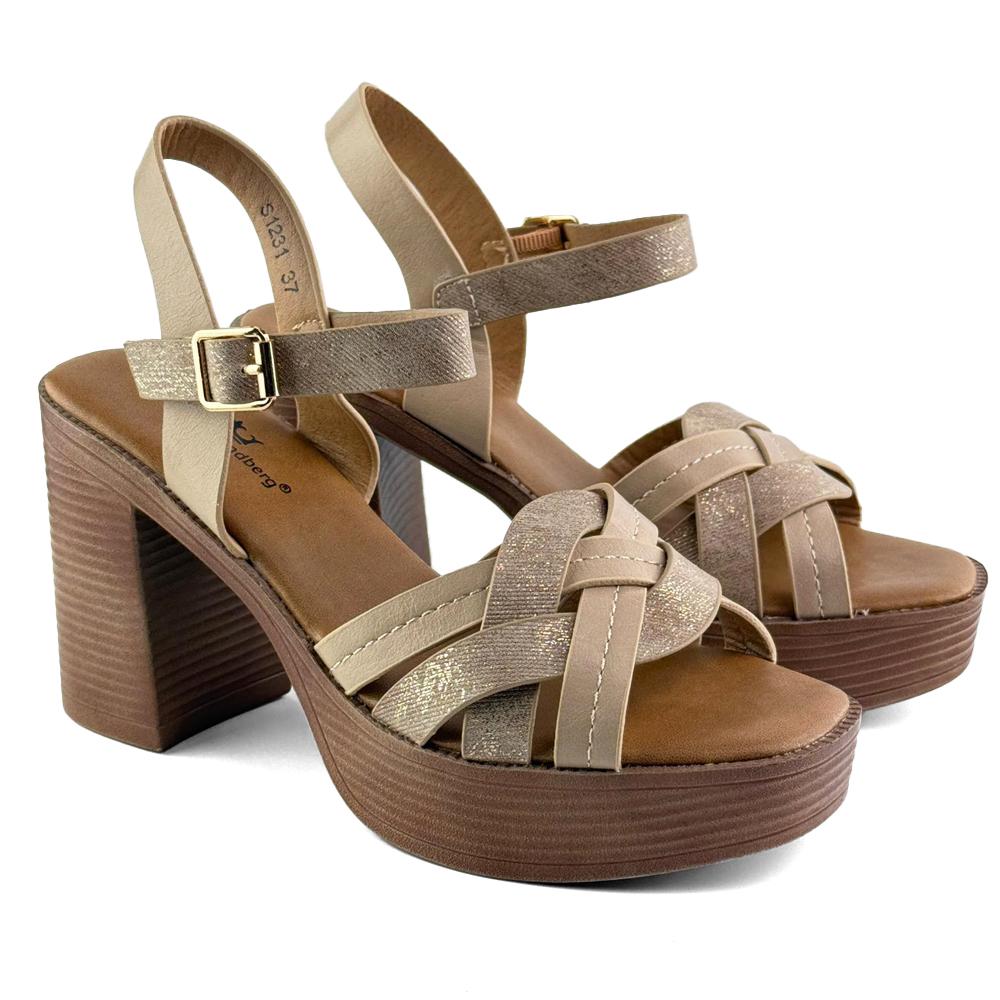 Emelie Strandberg Ženske sandale, Bež