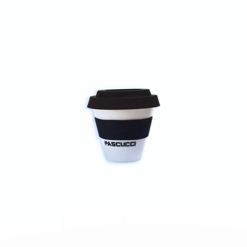 Caffe Pascucci Porcelanske šoljice Take Away, 70 ml, 6 komada, Crne