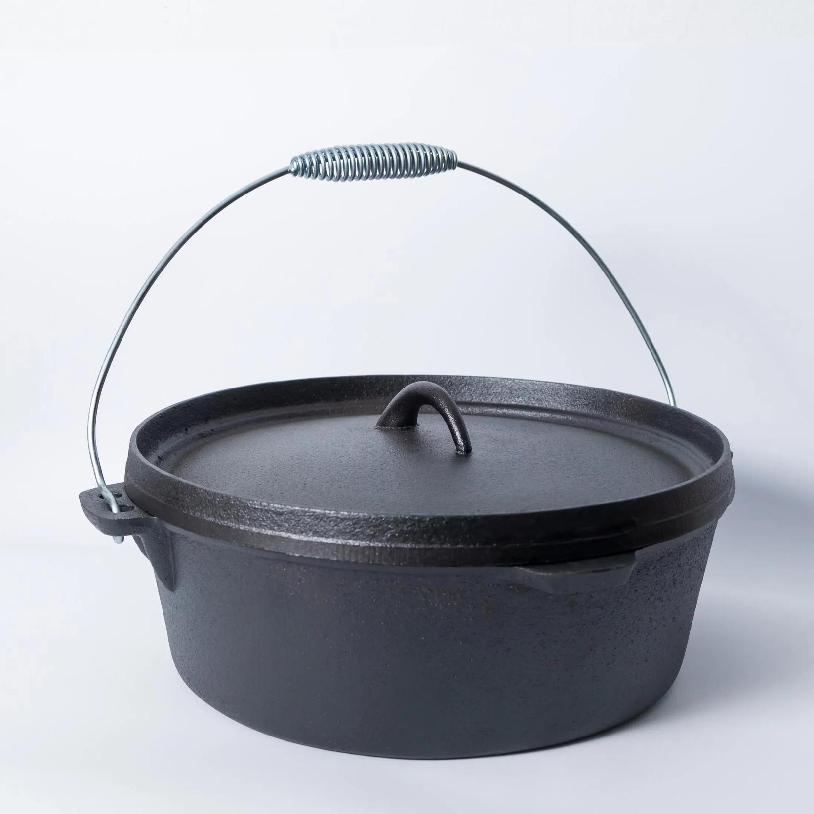 Musashi Tradicionalni liveni kotlić, 36cm, Crni