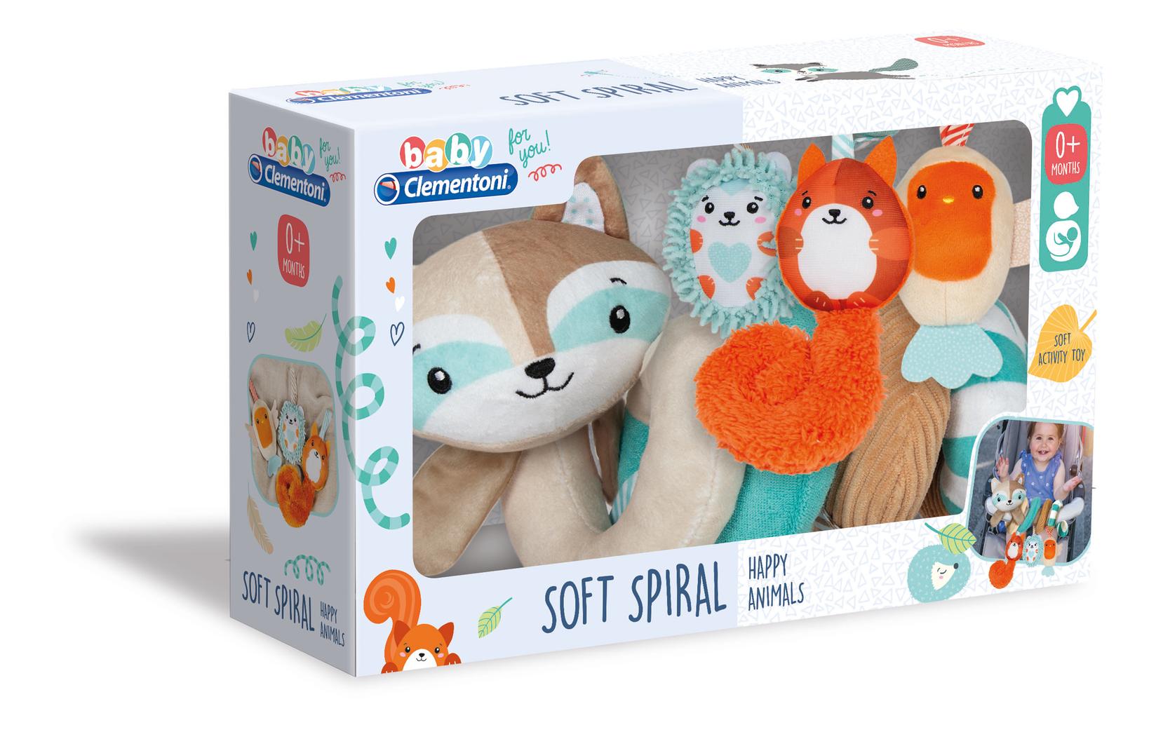 Selected image for Clementoni Soft Spiral Happy Animals viseća igračka za bebe