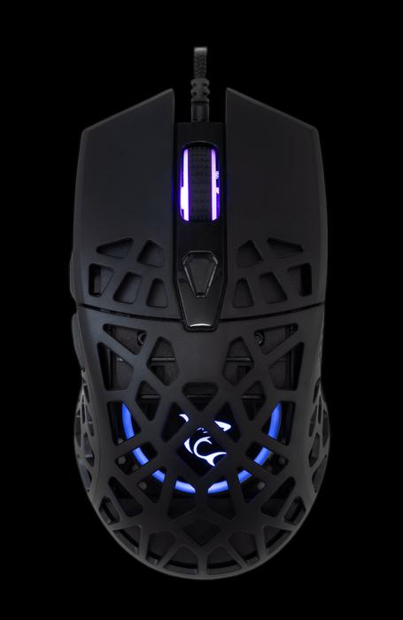 Vaјt Šark geјmerski miš Caradoc 7200 DPI RGB crni