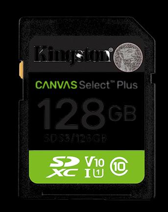 KINGSTON memoriјska kartica 128 GB SDXC Canvas Select Plus Gen3 150 MB/s C10 UHS-I U1 V10 (SDS3/128 GB)