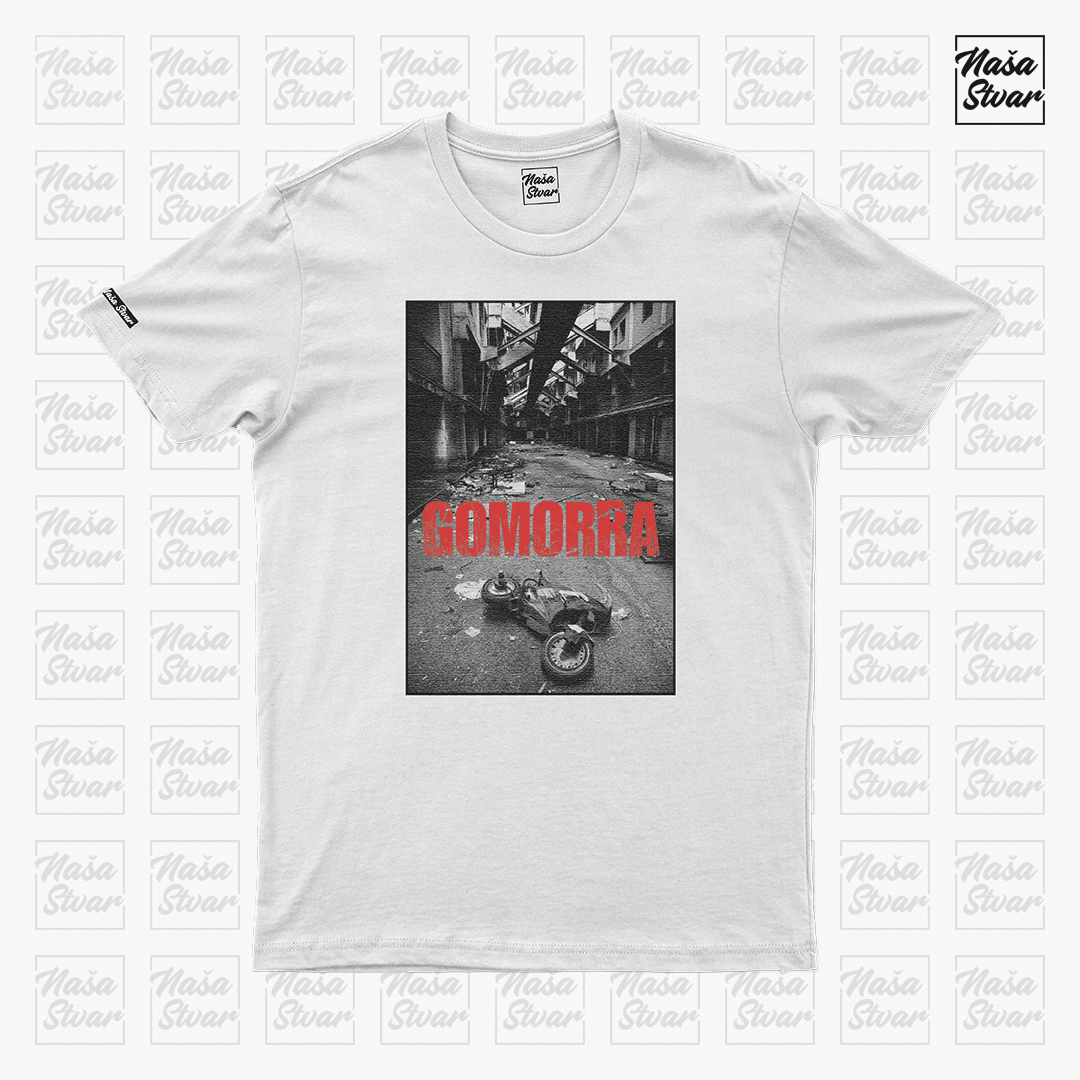 Naša Stvar Scampia Muška majica kratkih rukava, Bela