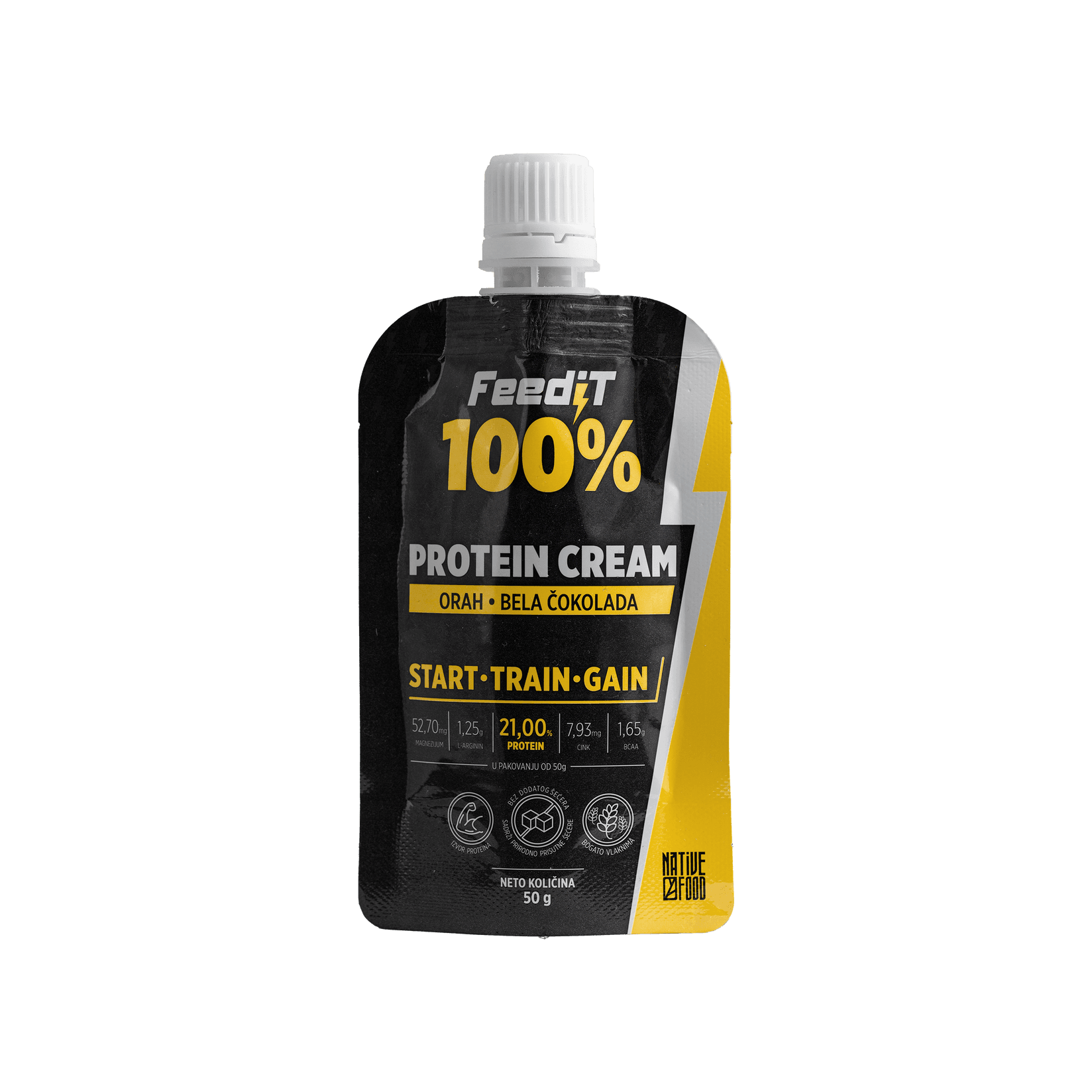 Feedit Protein krem Bela čokolada i orah, 50 g