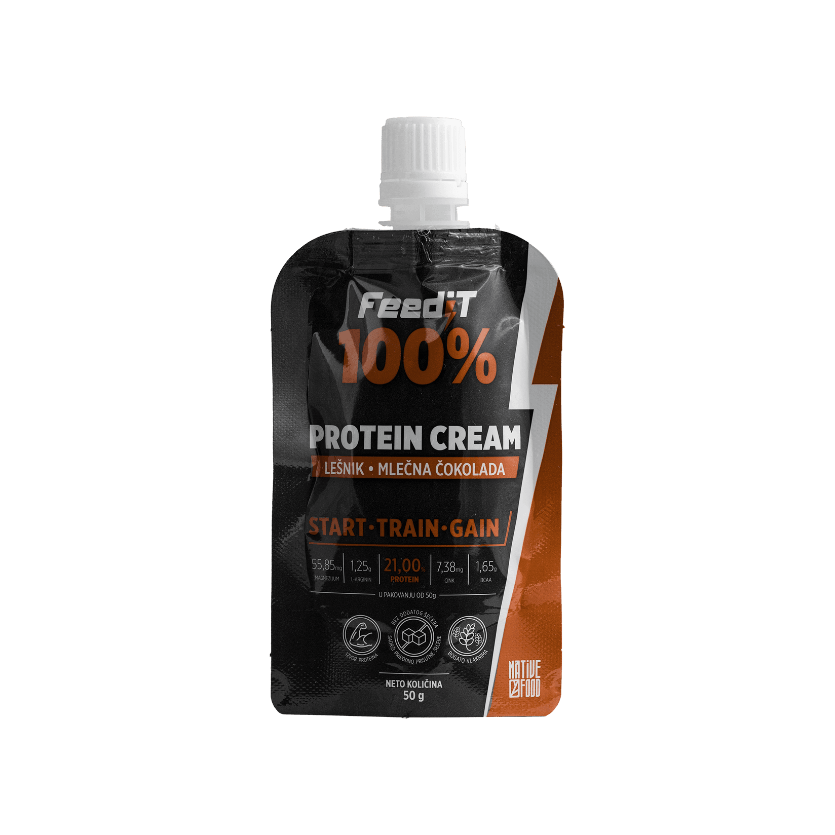 Feedit Protein krem Lešnik i mlečna čokolada, 50 g