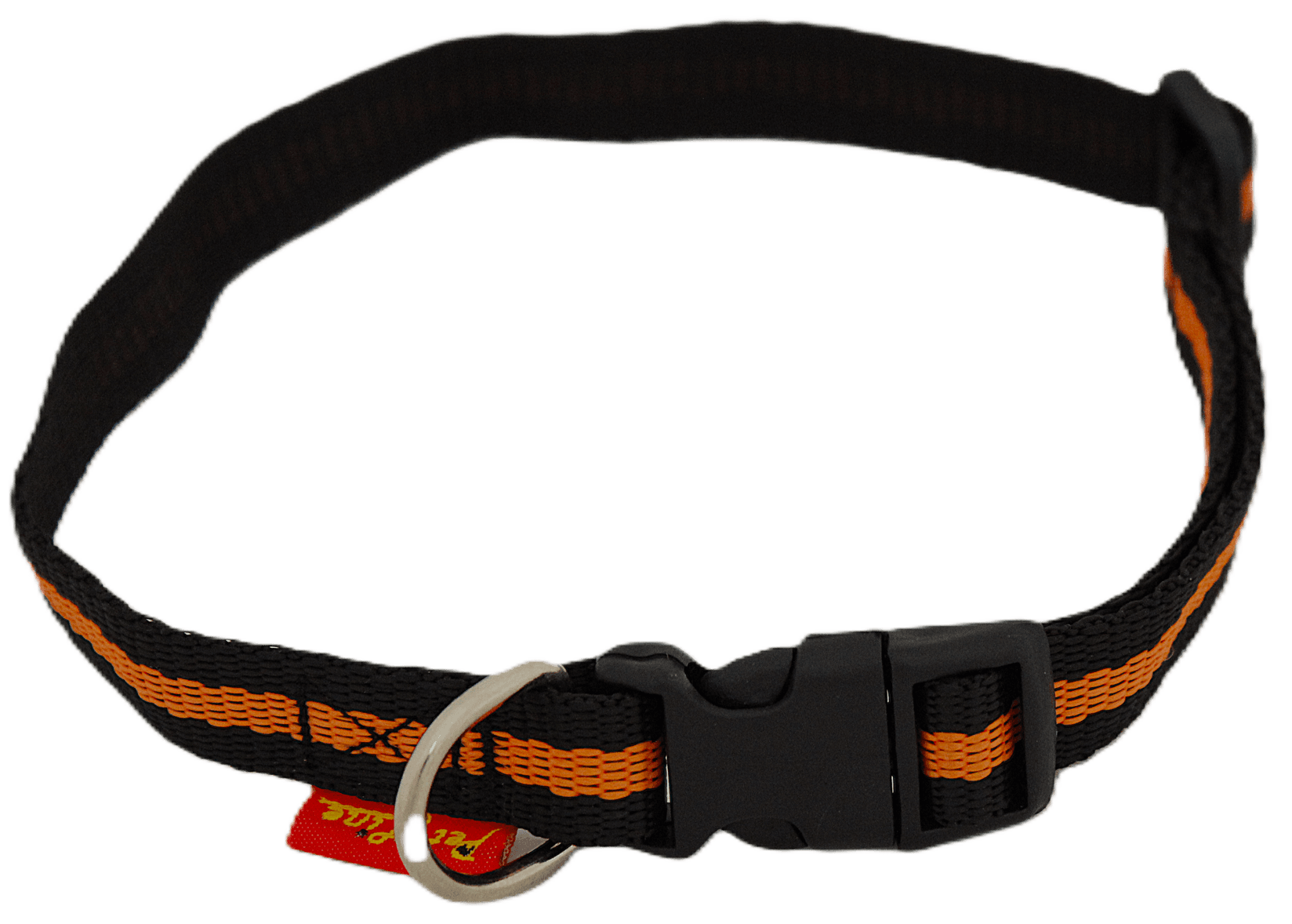 Pet Line Ogrlica za pse, 15mm, 30-47cm, Narandžasto-crna